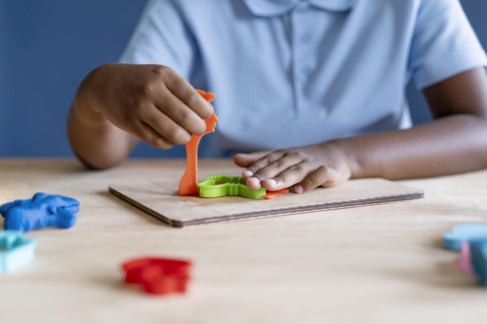 A boy during an occupational therapy session