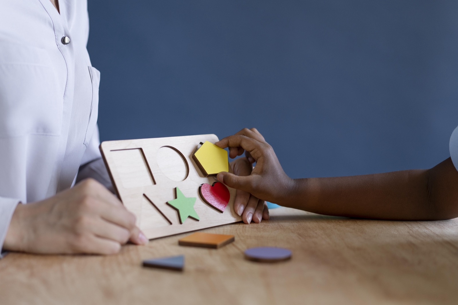 A child during an occupational therapy session