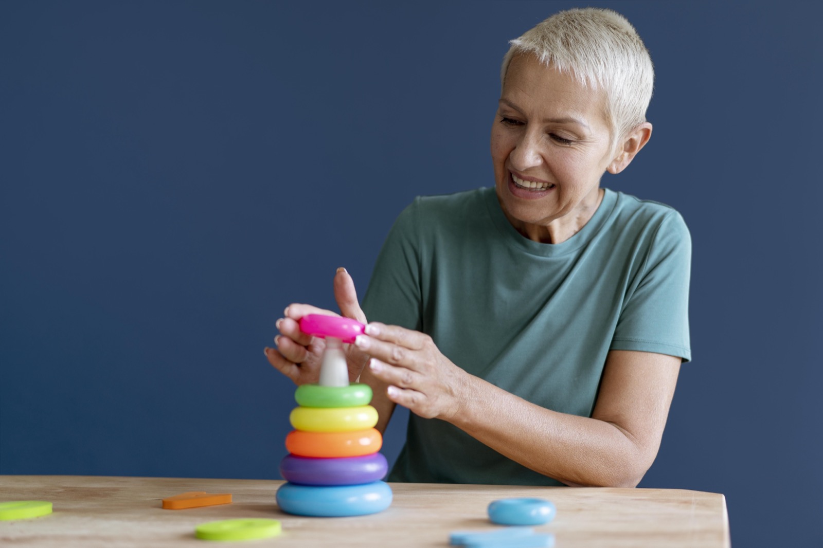 A woman during an occupational therapy session