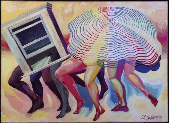 Steven Sandor SELPAL, Inside-Outside Vortex from “Dream Series” (Dream Date: Dec. 23, 1987) - Art, Painting